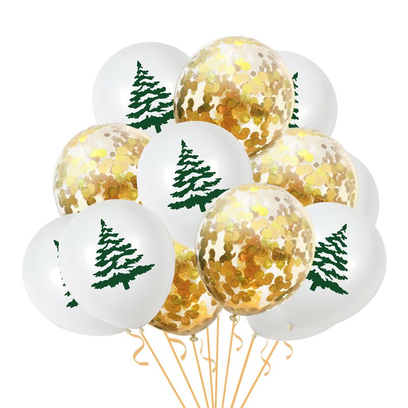 15 stk god jul balloner julemanden elg juletræ juledekorationer til hjemmet xmas globos navidad år
