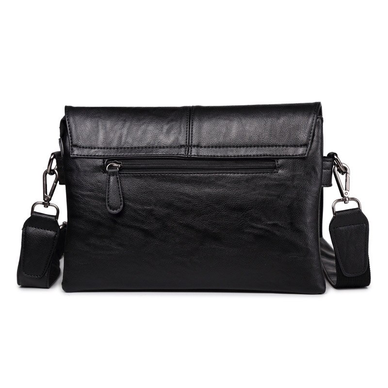 Brand Men Briefcase PU Leather Messenger Bag Simple Business Casual Travel Tote Man Crossbody Briefcases Laptop Shoulder Bags