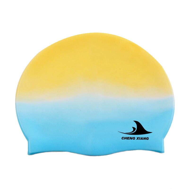 2020New Gradient kobiety mężczyźni wodoodporny elastyczny silikon długie włosy ochrona basen kąpielowy czepek osłona na czapkę dla dorosłych dzieci: Gradient 3