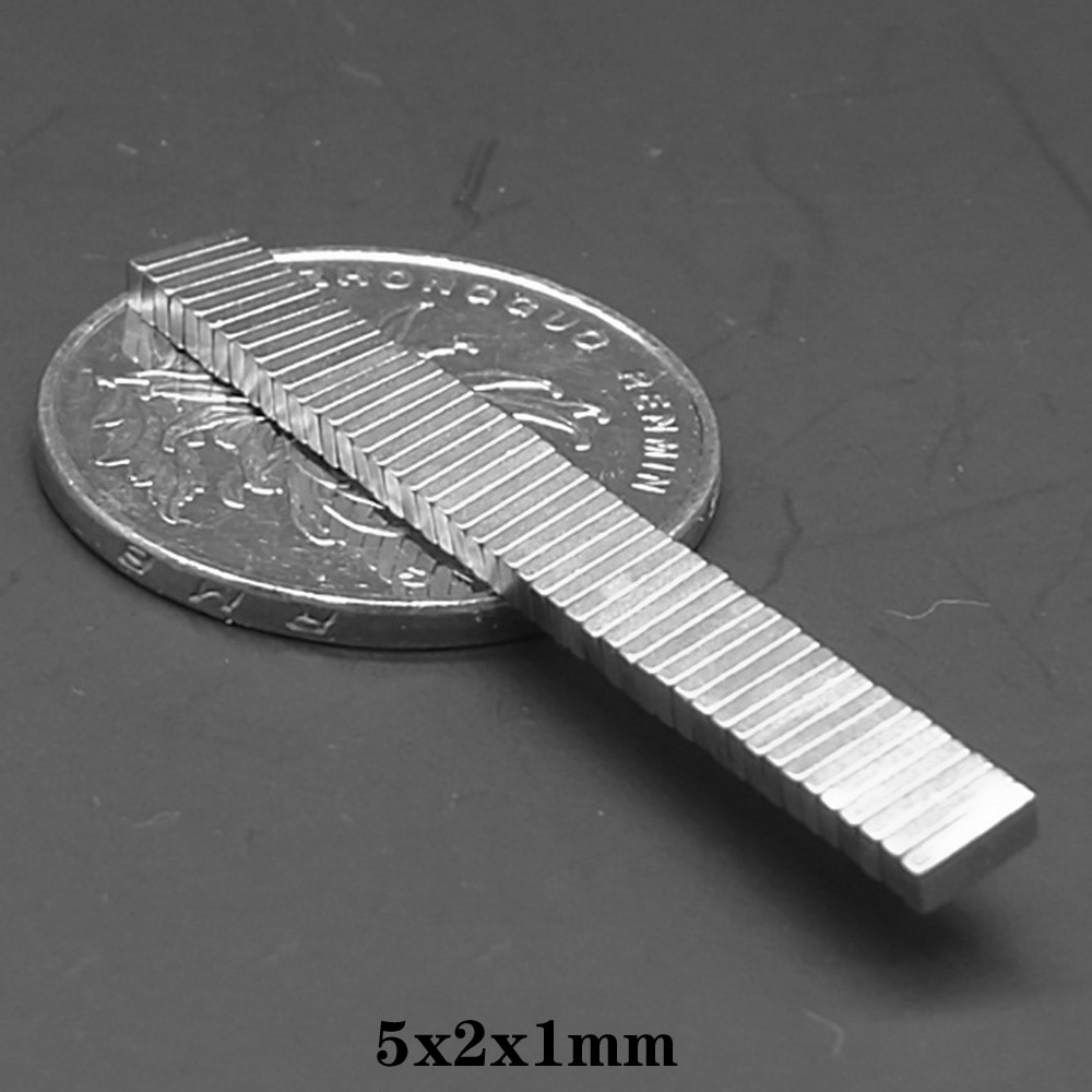 50 ~ 5000 Stuks 5X2x1 Kleine Blok Magneten N35 5*2*1 Neodymium Magneet 5 Mm X 2mm X 1 Mm Permanente Ndfeb Sterke Krachtige Magnetische 5x2x1mm