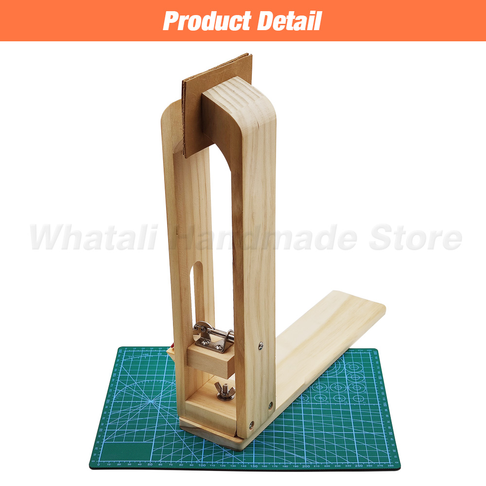 Leathercraft Tool Set Kits Pine Wood Hand Stitching Clamp Leather Punching Carving Saddle Groover Tools Storage Leathercraft DIY