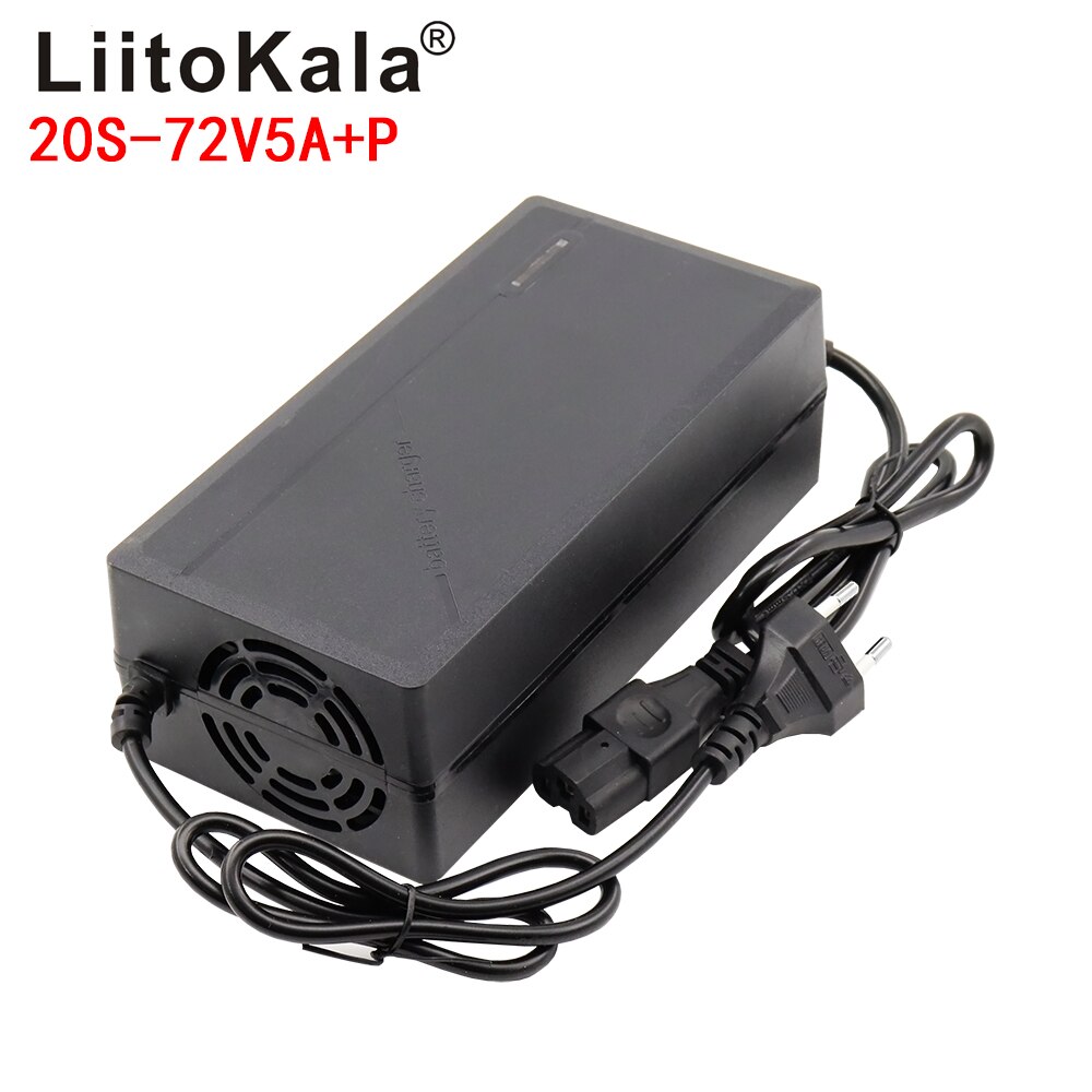 Liitokala 72V 5A Lithium Batterij Lader Geschikt Voor 20S 84V Lithium Ion Batterij Ac 110-220V Smart Charger Ue/Us Plug: 84V5A-P