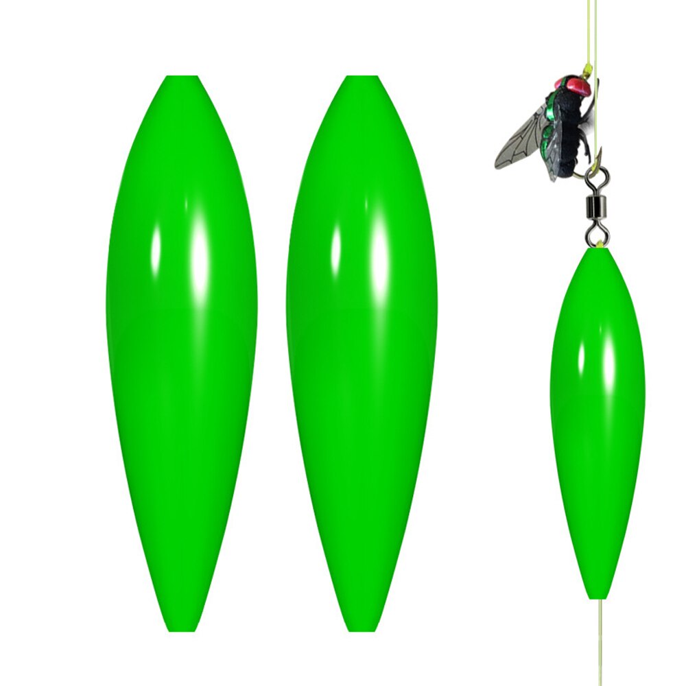 10Pcs Flying Aid Fly Fishing Lures Accessories Long Cast Assistor Floating Glow Artificial Flies Lures Shot Assistant Tackle: 7.5g green luminous