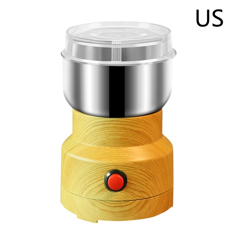 Multifunction Smash Machine Electric Grain Food Mill Grinder Ultra Fine Dry Grinder Grinding for Coffee Beans Spice Seasonings N: Yellow