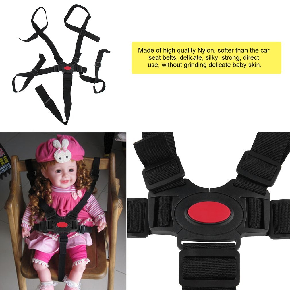 Universele Baby 5 Punt Harnas Safe Riem Veiligheidsgordels Voor Wandelwagen Hoge Stoel Kinderwagen Buggy Kinderen Kid Kinderwagen