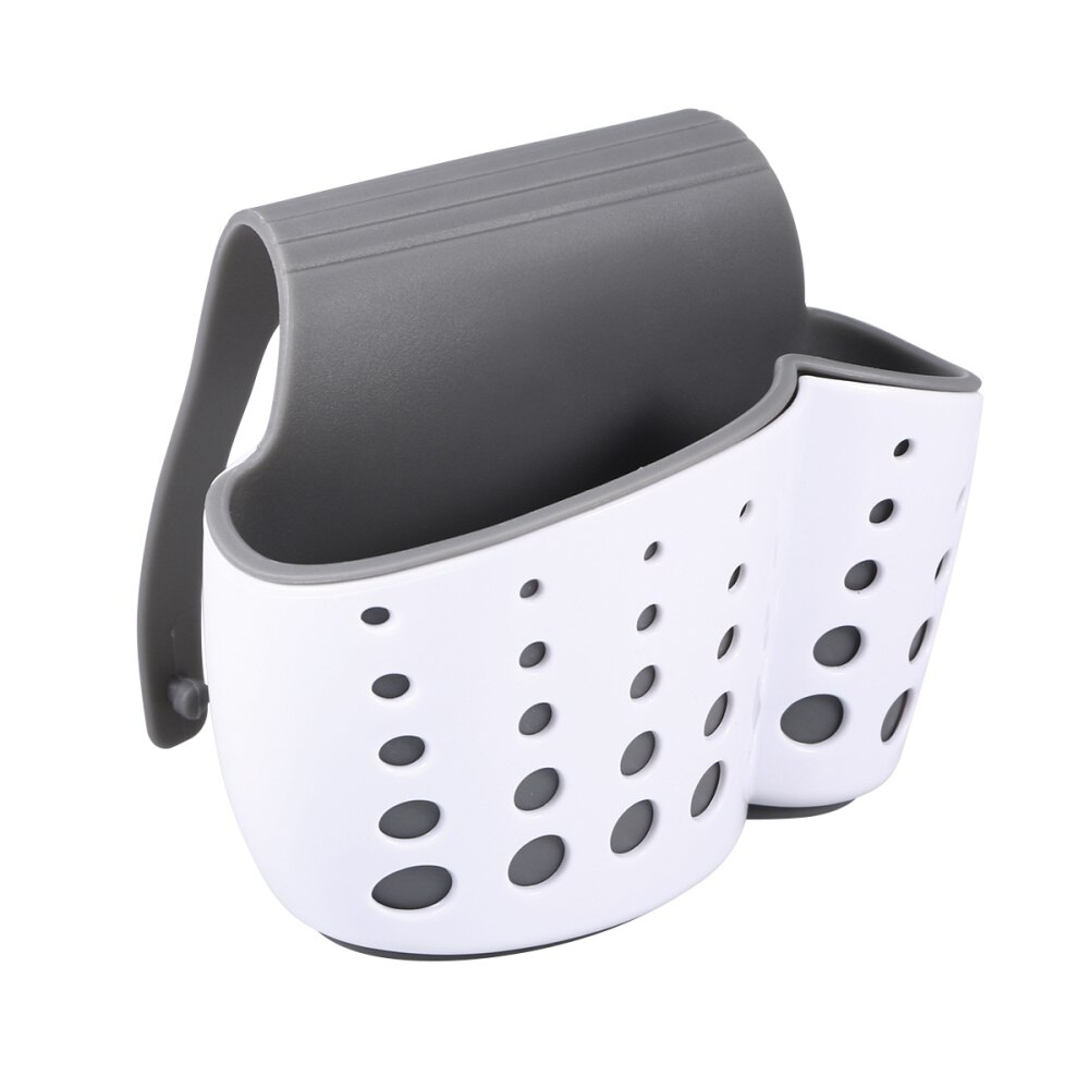 Keuken Badkamer Opknoping Mand Opslag Dikkere Dubbele Wastafel Pouch Afvoer Spons Houder Gadget Organizer Rekken (Wit): White
