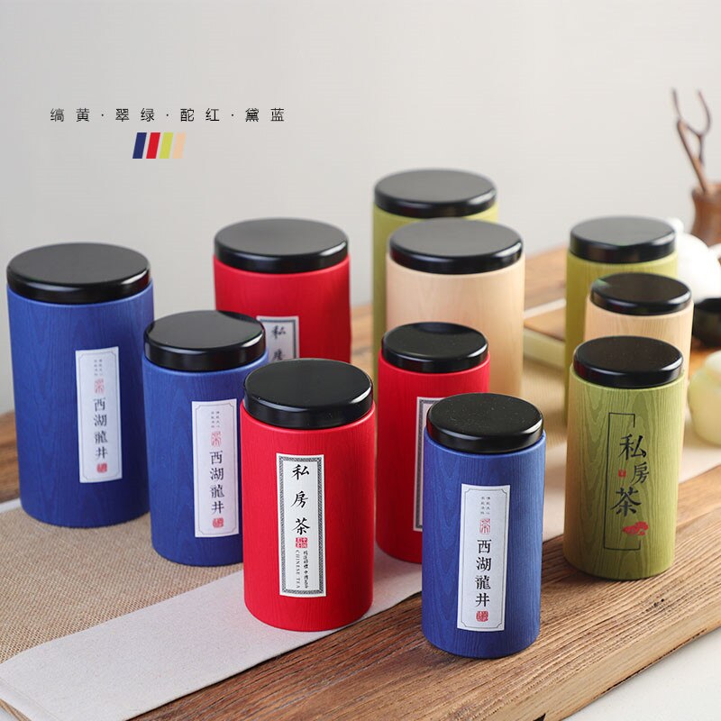 Thee Doos Organizer Papier Thee Blikjes Dozen Lege Losse Thee Pot 1Pc