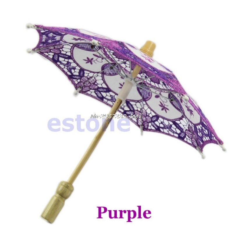 Embroidered Lace Parasol Wedding Umbrella