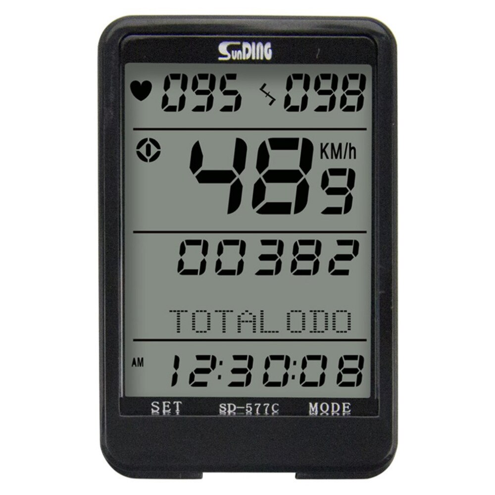 Sunding SD-577C velocímetro de bicicleta inalámbrico Monitor de cadencia cardiaca cronómetro bicicleta ordenador ciclismo odómetro Accesorios