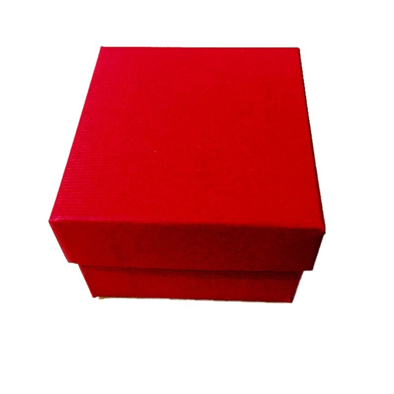 Horloge Sieraden Box Papier Karton Met Kussen Storage Case Box Kleuren: Rood