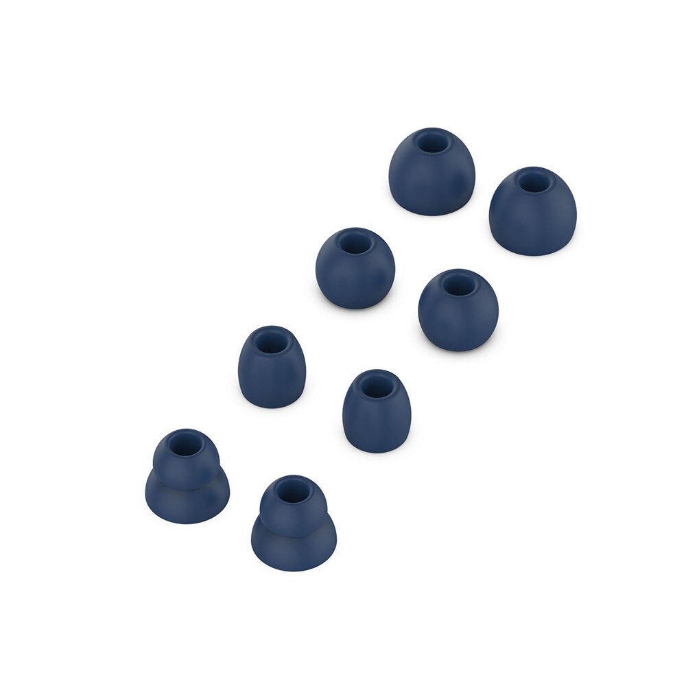 Coque en silicone pour écouteurs intra-auriculaires coussin pour Beats Powerbeats Pro/Powerbeats 3 sans fil Bluetooth 3 tailles + étuis à double bride: midnight blue