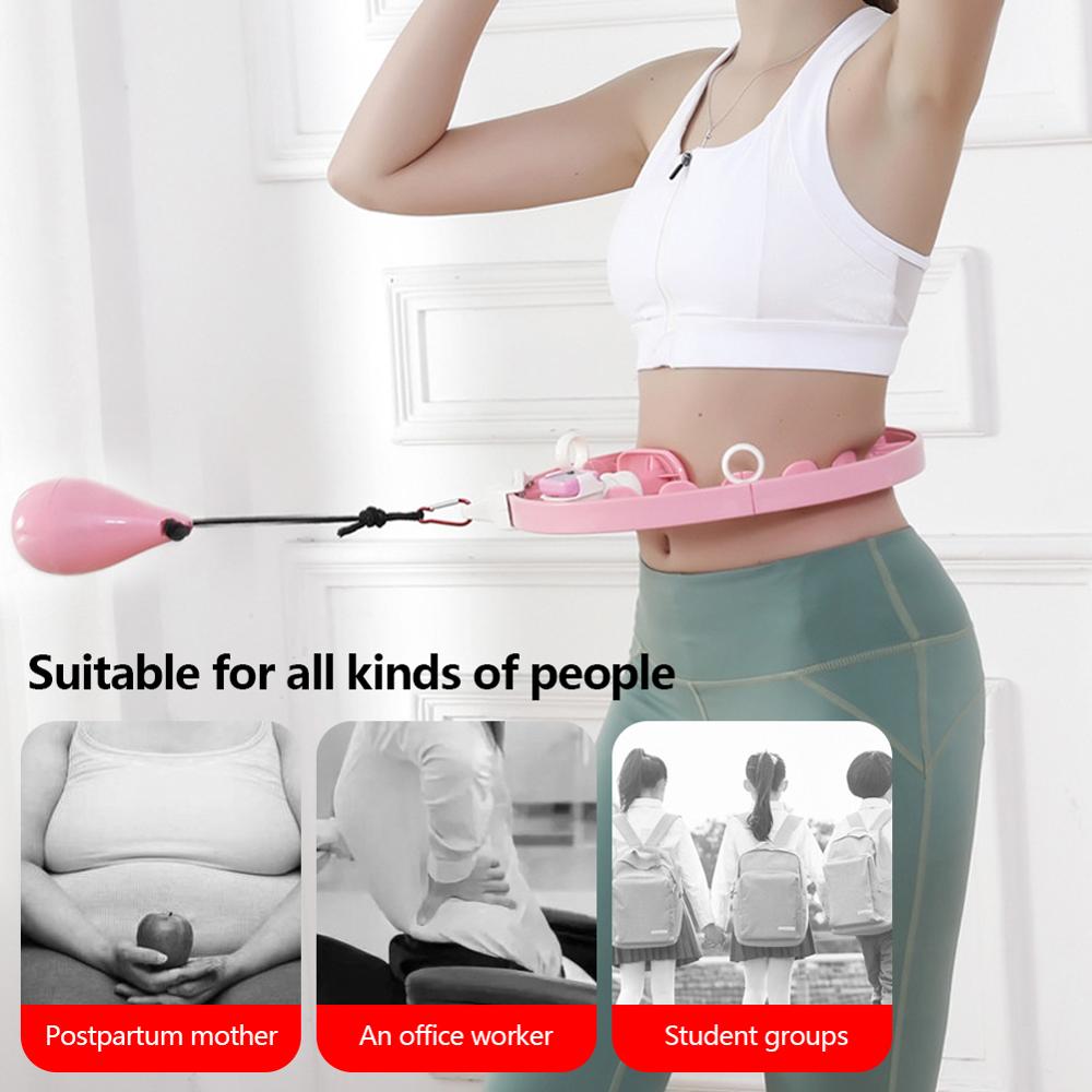 Home Training Smart Sport Hoop With Detachable Adjustable Auto-Spinning Thin Waist Abdominal Exercise Gym Hoop Fitness Equipment