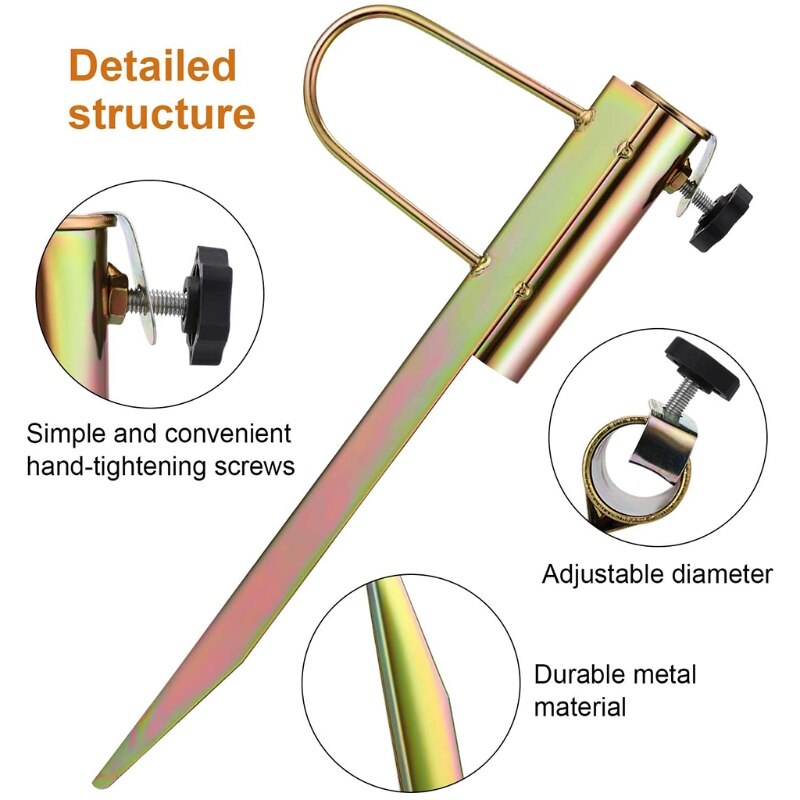 Ponteira para guarda-chuva, grampo de chão dupla em u, clipe fixo para gramado, sombrinha e guarda-chuvas