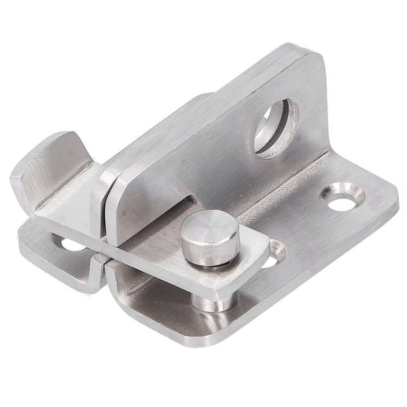 2Pcs Manual Door Bolt Stainless Steel Punch Free Bolt Lock Wardrobe Bathroom Door Accessories