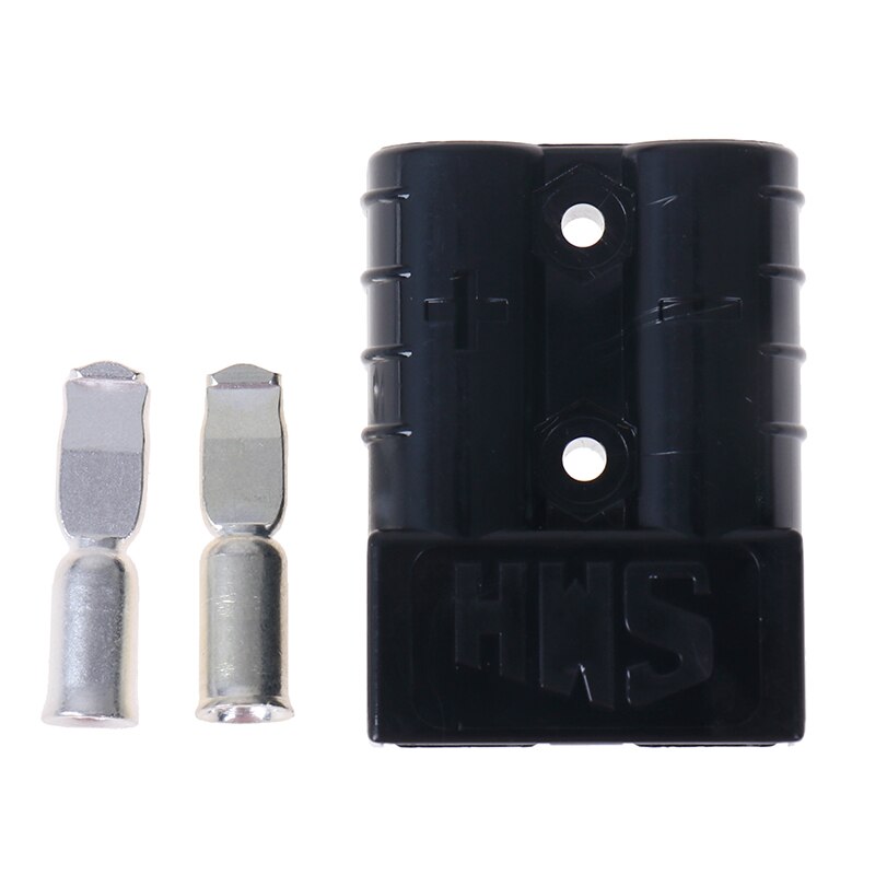 50A Car power plug connector (round hole) for Anderson Plug Power Pole Electrical Charger Battery Connector: black