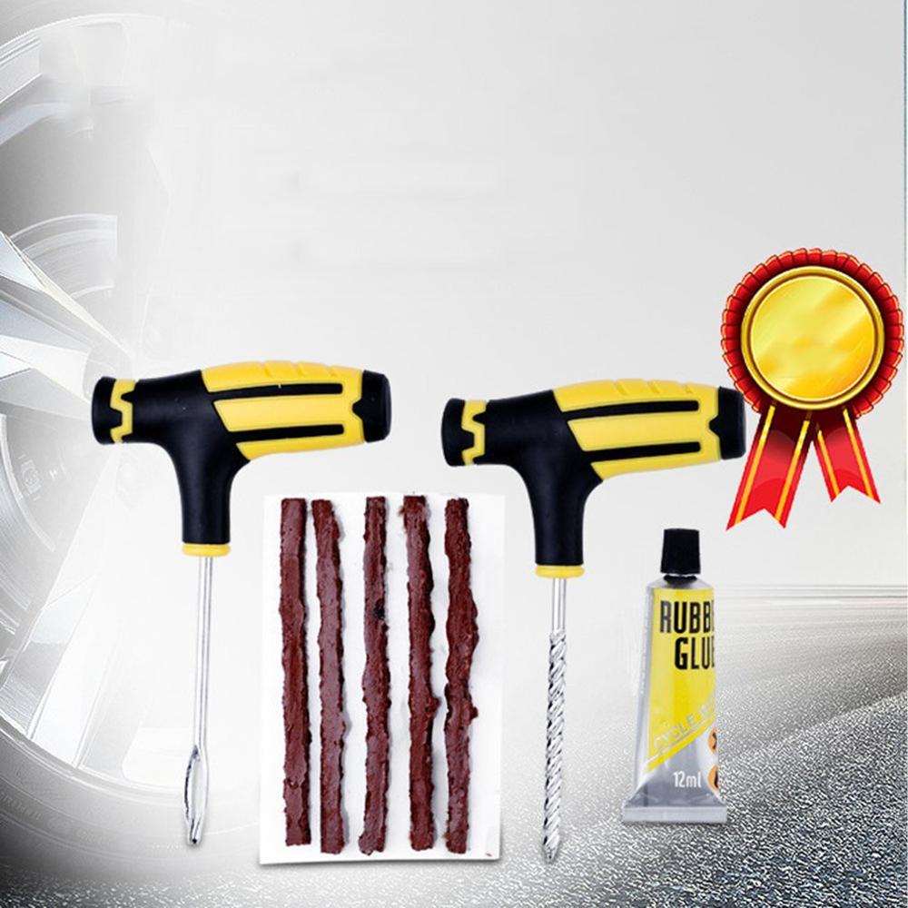 Auto Vacuüm Band Reparatie Tools Auto Bandenreparatiesets Strip Snelle Lijm Vloeibare Professionele Draagbare Compact: Default Title