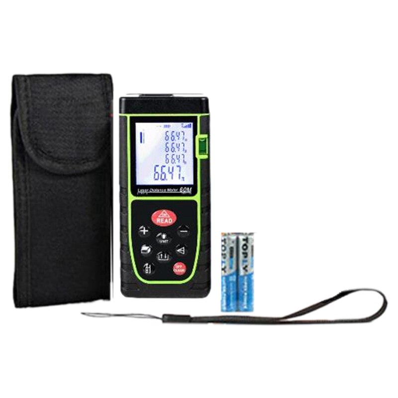 ¡Arribatelémetro de mano 40M, telémetro de mano, instrumento de medición infrarrojo, habitación de medición, regla electrónica