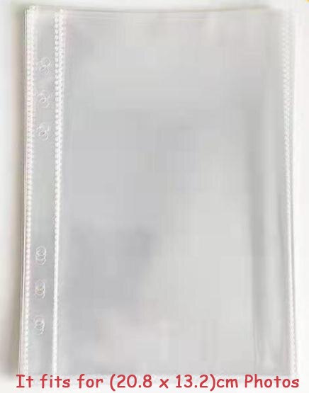 SKYSONIC, recién llegado, carpeta A5 con cremallera, libro para recoger, cubierta con purpurina, organizador, diario, cuaderno, bala, álbum de fotos transparente de PVC: Verde claro