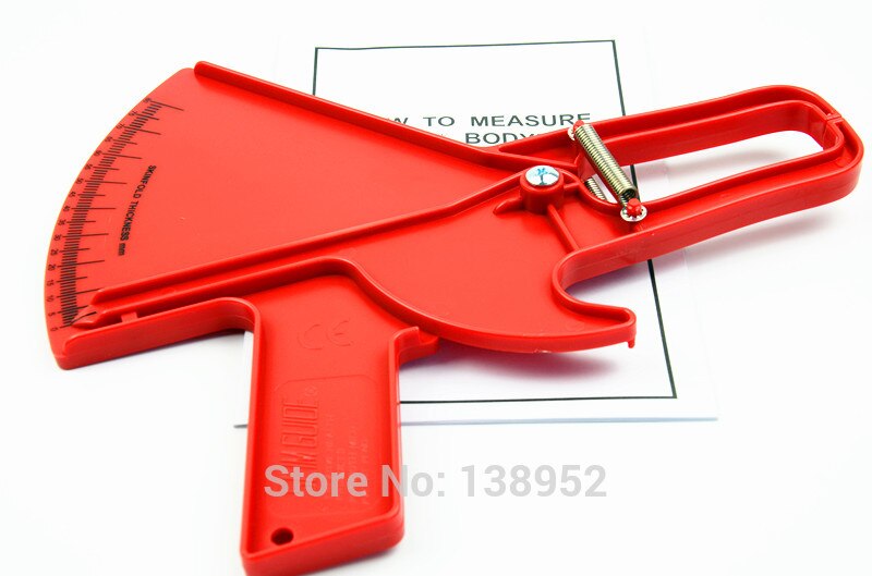 Body Fat Tester Measurement Slim Body Test Measurement Slim Skinfold Skin Fold Caliper Guide 0-80MM