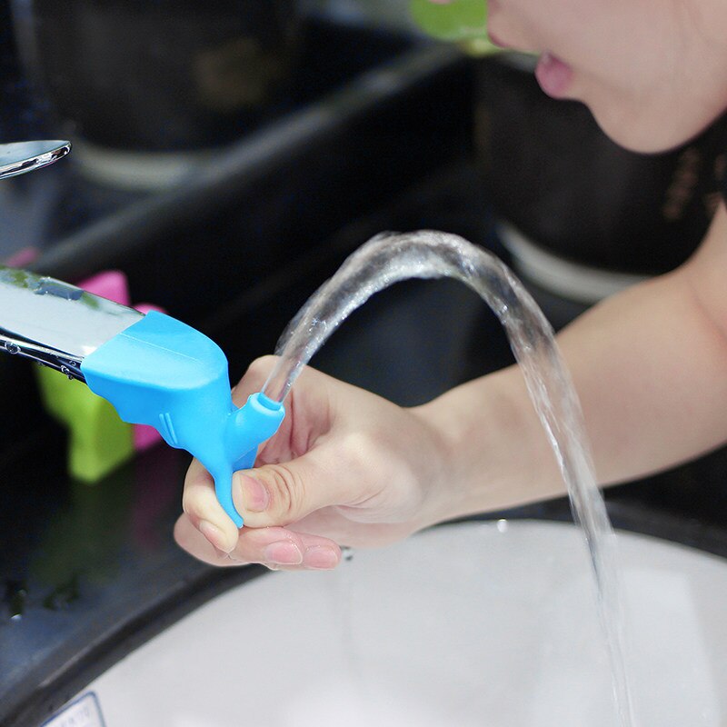 Draagbare Mondwater, Toothbrushing Cup, Silicagel Kraan Extension, Kinderen Hand Wassen Gids