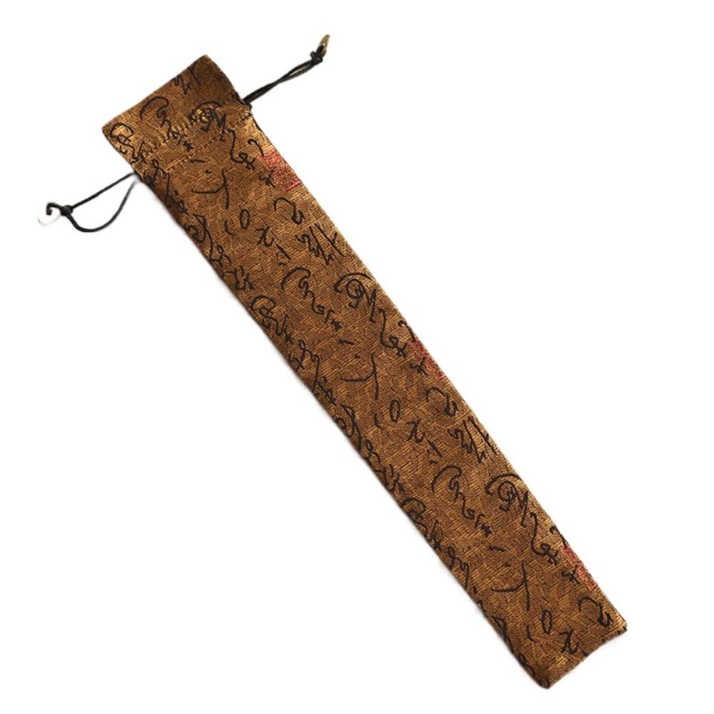 Retro Elegante Opvouwbare Handfantashouder Stofdichte Beschermhoes Hoes Bruiloftsfeest Festival Opvouwbare Ventilatortas