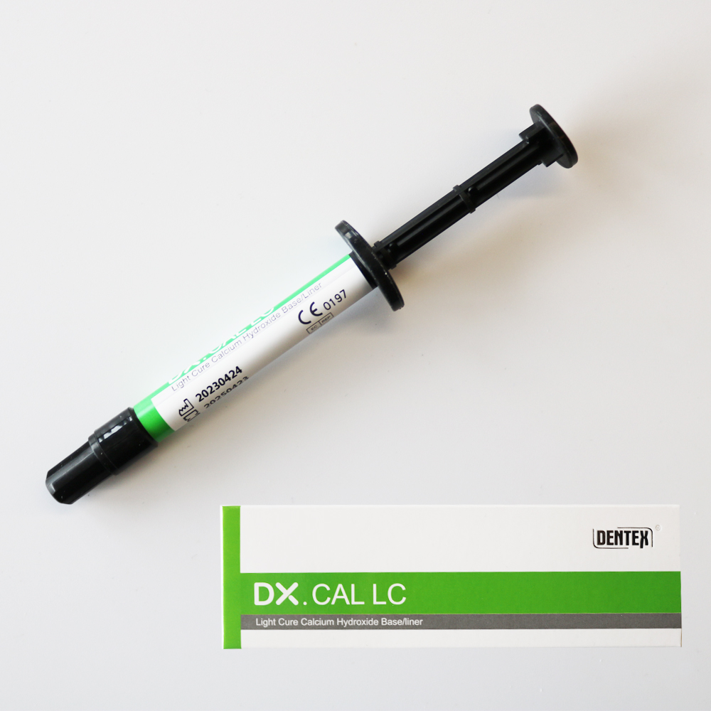 Hidróxido de calcio de curado ligero DX, material Dental de 1,5g, 1 unidad por caja