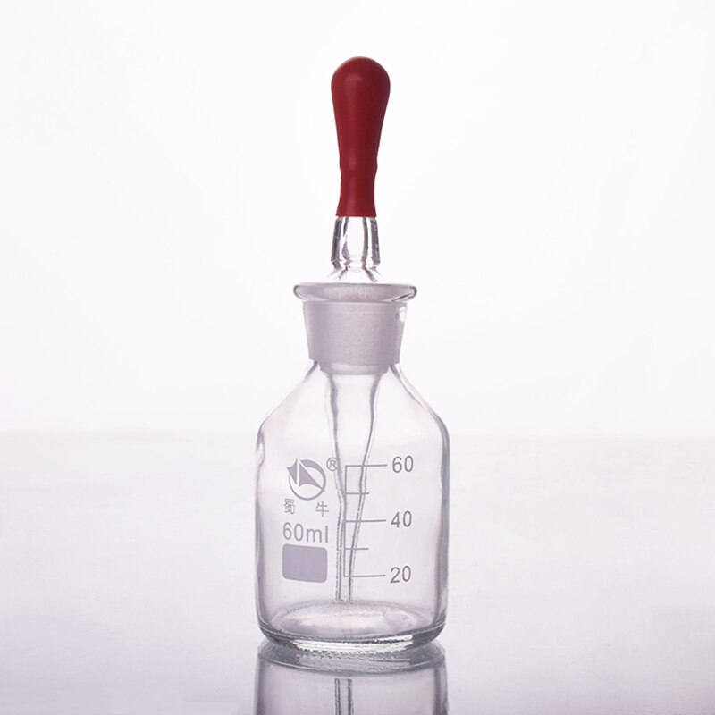Labor Glasflasche Weithals 125 Ml - Klare Reagenzflasche Für Chemie
