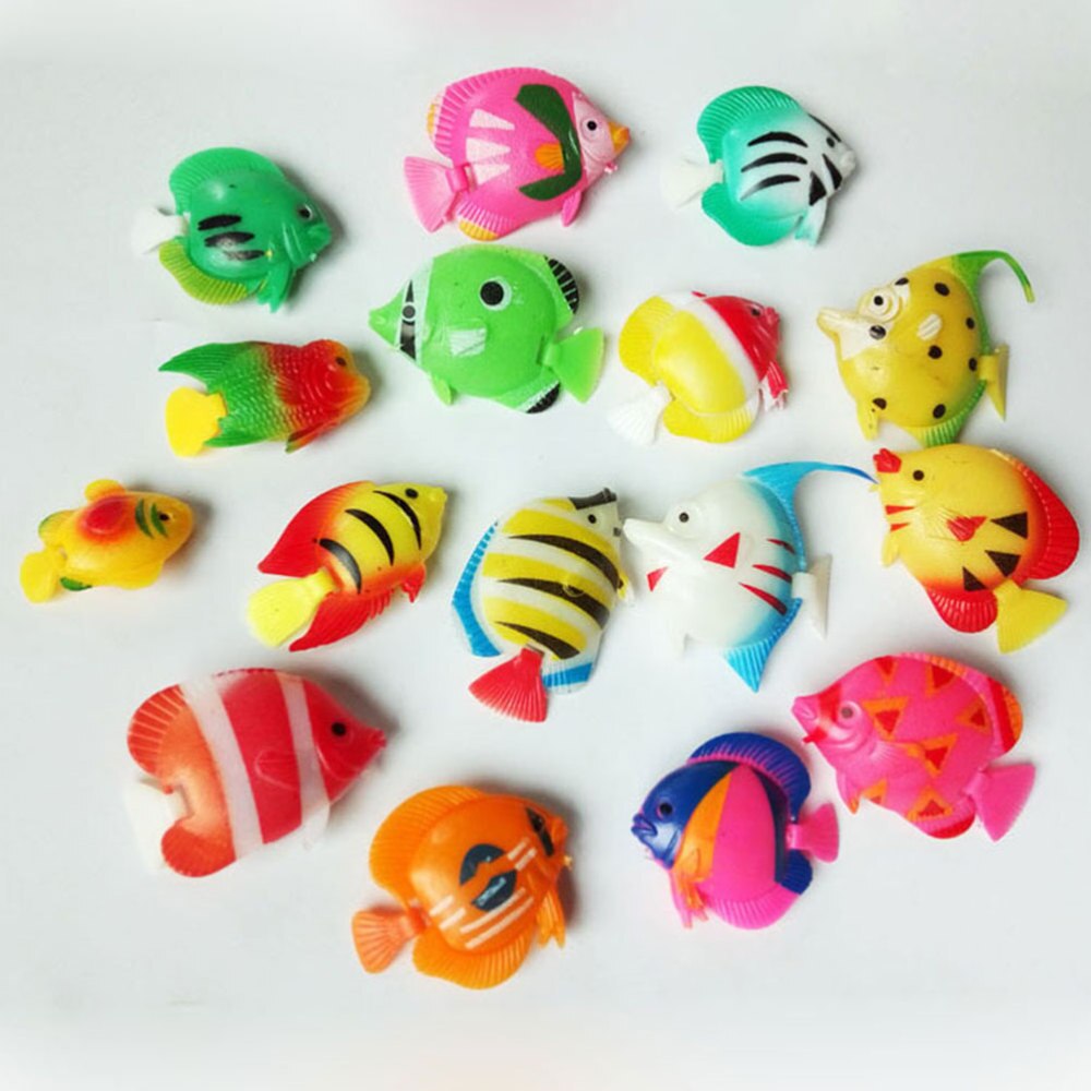 24 pièces simulent poisson Miniature modèle de poisson Tropical Figure de poisson jouets ornement pour bricolage Aquarium Aquarium (modèle aléatoire an