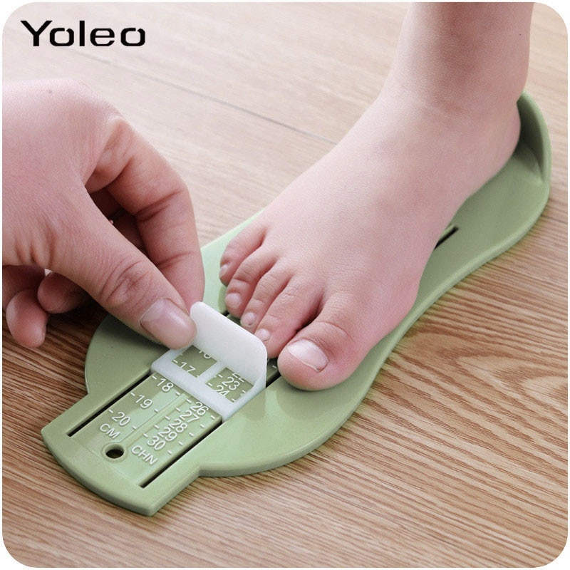 Spædbarn baby fod måle måler sko størrelse måle lineal værktøj baby barn sko toddler børn sko fittings måler fod måling