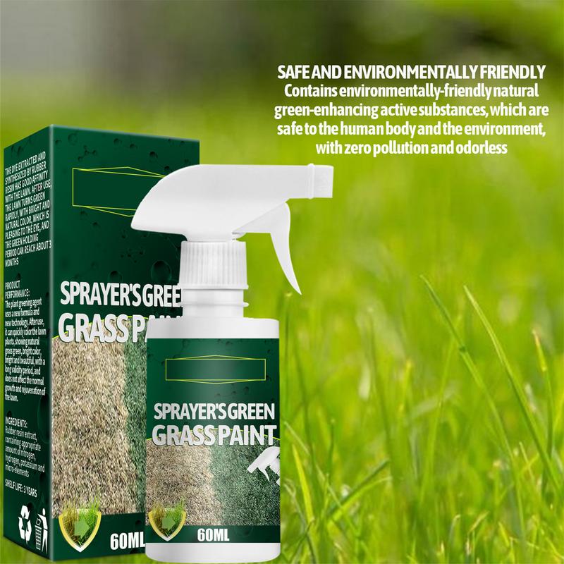 Green Grass Spray Long Lasting Green Lawn Dye Repair Grass Paint for Outdoor Playground Eco-Friendly Pet-Friendly Grass Paint