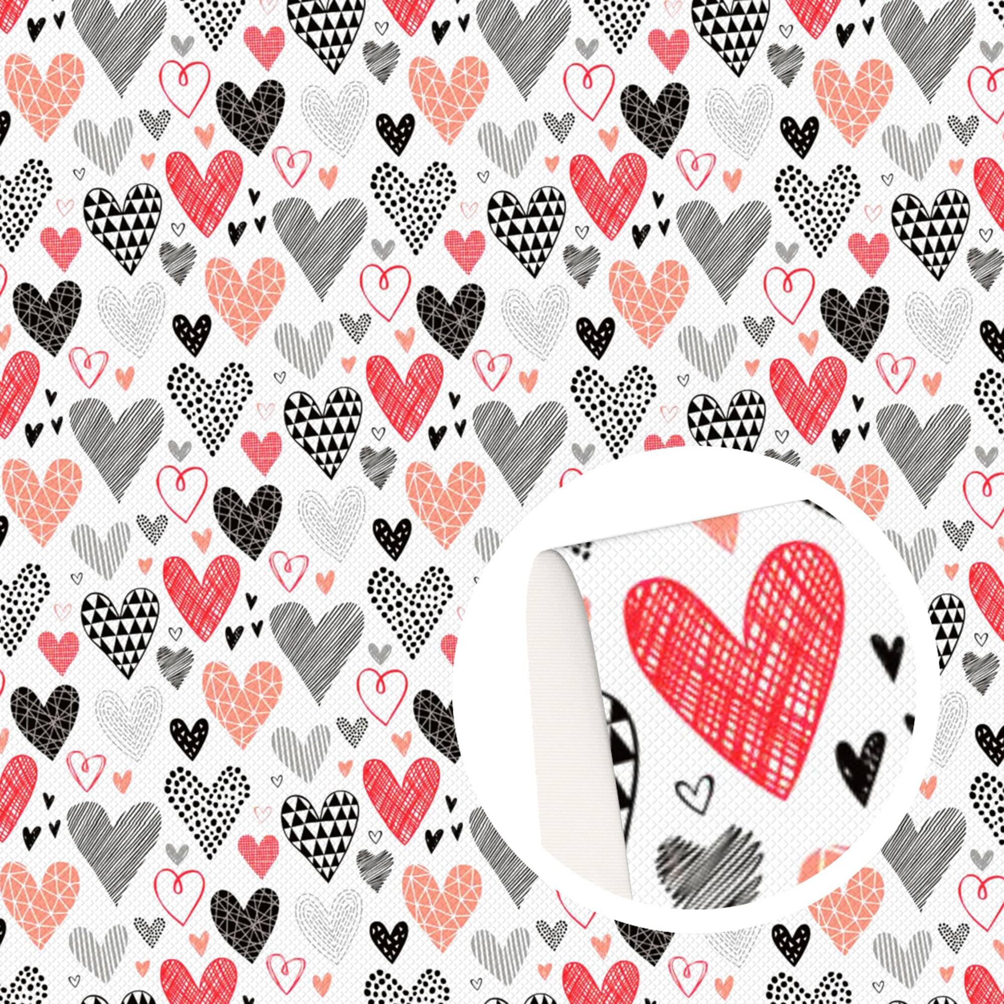 Dia dos namorados folhas de couro falso amor coração impresso couro sintético para arco-nó sacos carteira brinco scrapbook diy, 1yc23400: 1160453001