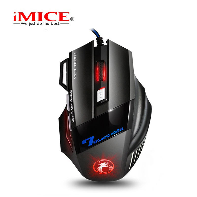 IMICE X7 Optische Gaming Muis Verstelbare DPI Ergonomisch Antislip Kleurrijke Luminuse voor Desktop Computers Laptop PC