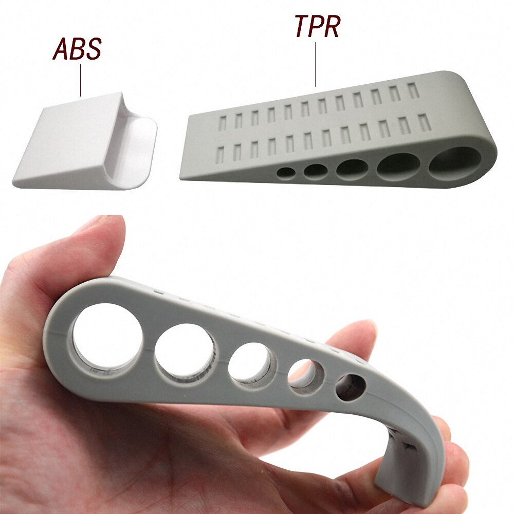 Sømfri sikkerhedsgummi dørstopper kile sikkerhedsdørstopper anti-bump dørholder gearport modstand dørstop hardware