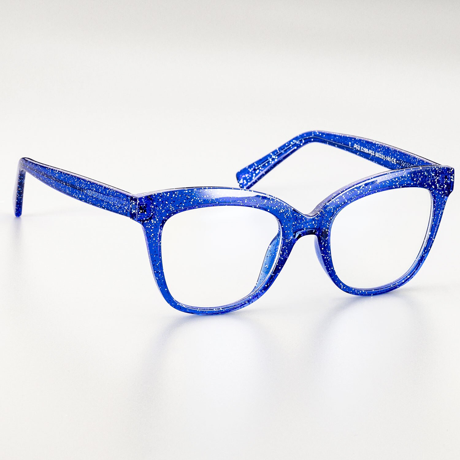 51029 Retro Plastic Titanium Glasses Frames Anti-Blue Light Women Optical Computer EyeGlasses: 3505blue