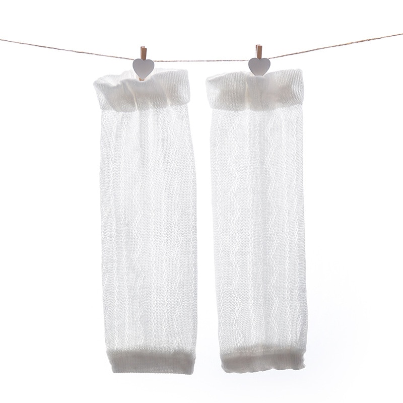 NIÑOS Calcetines de bebé de Color sólido calcetines de bebé niña y niño infantil calcetines altos de rodilla otoño invierno cálido Sokken niños calentadores de piernas