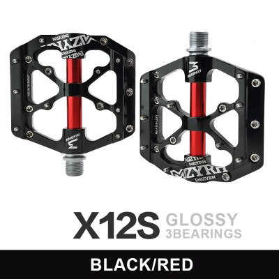 MZYRH mountain bike pedal bicycle pedal aluminum alloy bearing Palin road bike folding car universal cross-border: Fine polishing-1