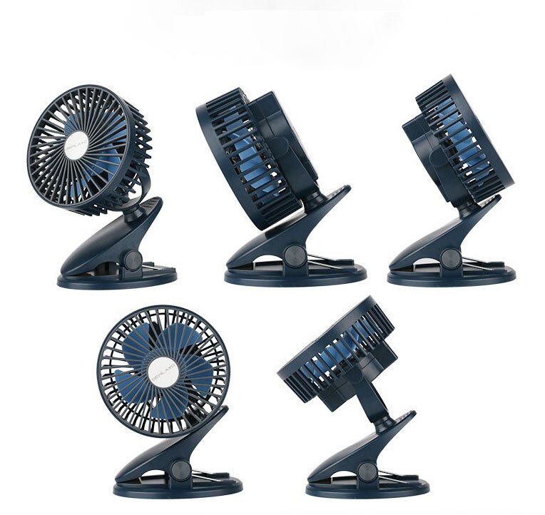 Portable USB Mini Fan Safety Clip On Desk Edge Fan For Universial