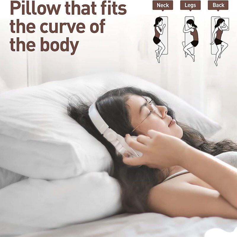 Almohadas con relleno de cuerpo completo de Anime Dakimakura, almohada sólida blanca, interior, de lado largo, para dormir, ropa de cama, cojín para dormitorio de 150x50cm