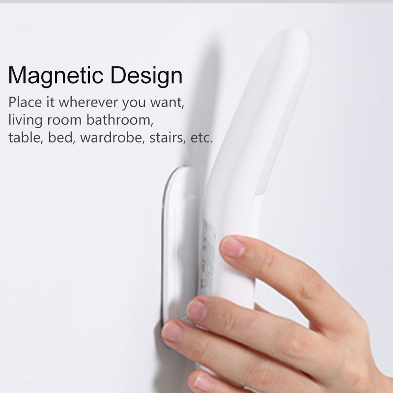 Baseus luz de noche LED inteligente PIR inteligente Sensor de movimiento lámpara LED USB recargable dormitorio armario Baño Luz De noche magnética