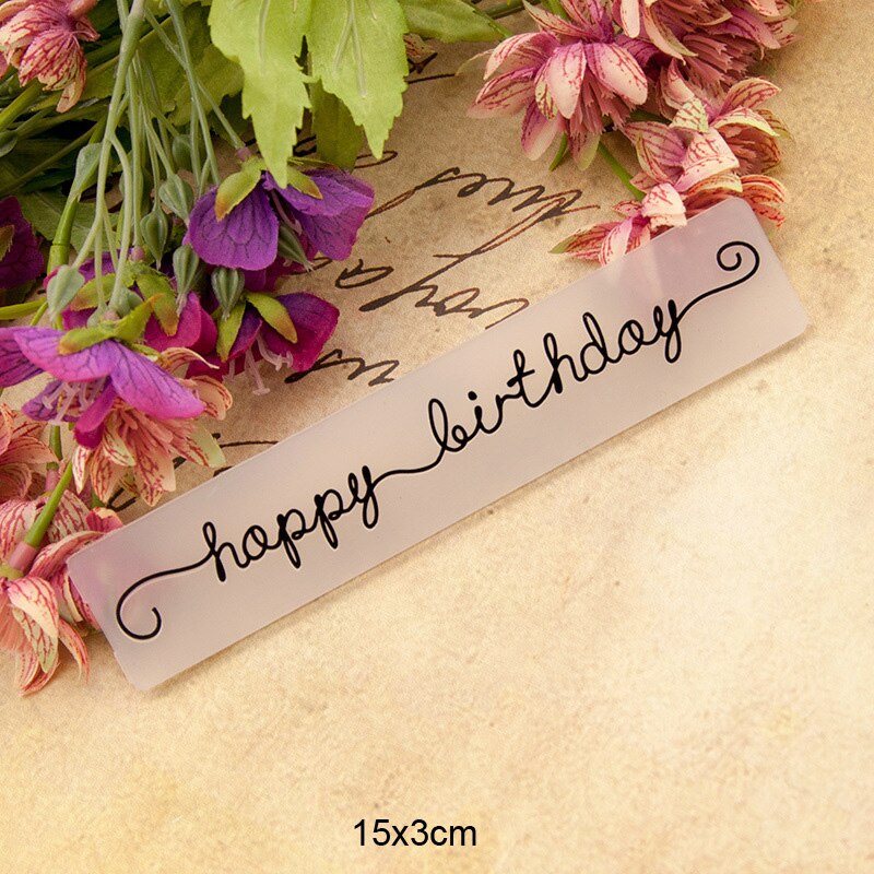Happy Birthday Textured Plastic Embossing Folders for card making Template Dies Scrapbooking Paper Craft Supplies embosser