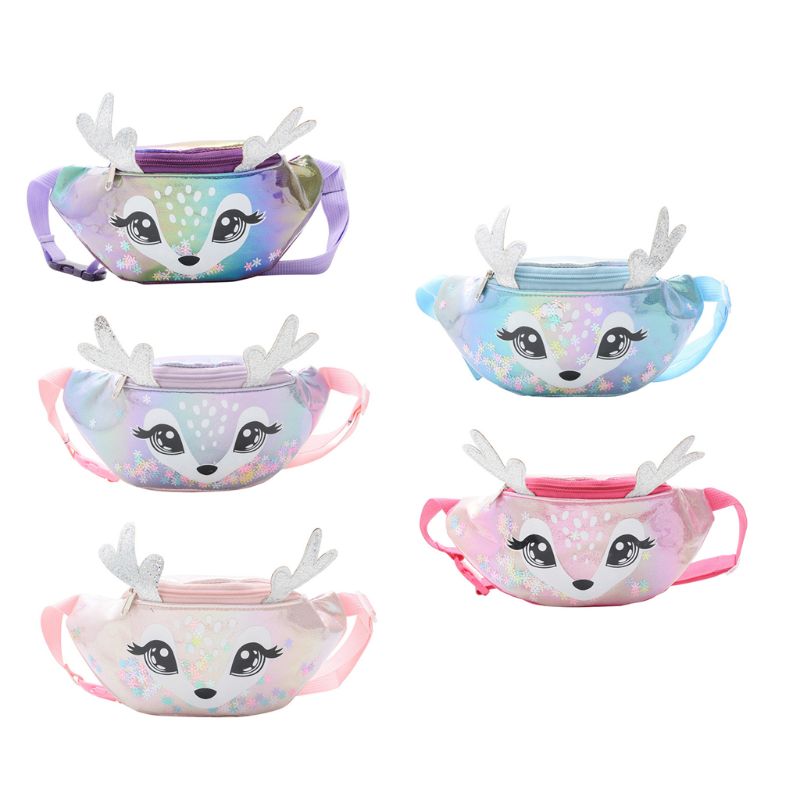 Kids Elanden Print Taille Fanny Pack Belt Pouch Reizen Hip Bum Schoudertas Purse