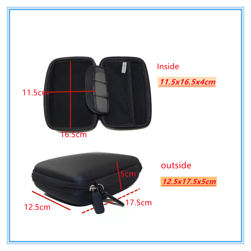Caseroxx Custodia In Similpelle Per TomTom Start 60 Europe | Borsa Da Trasporto Con Cerniera E Elastico - Protezione Elegante E Su Misura - 5
