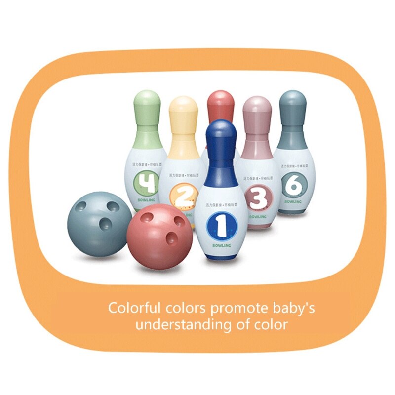 Klassieke Bowling Set Outdoor Bal Spel Brain Developmental Speelgoed Peuters Hand-Oog Coördinatie Grab Training Baby Speelgoed G2AE
