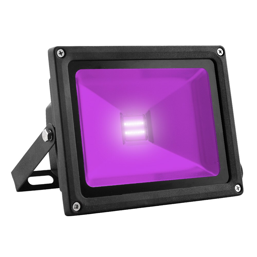 ANJOET 10W 20W 30W Ultraviolet light LED floodlight 85-265V UV Fluorescent Bulb 395nm Black Light Violet Lamps prom Lighting: 20W / AU plug