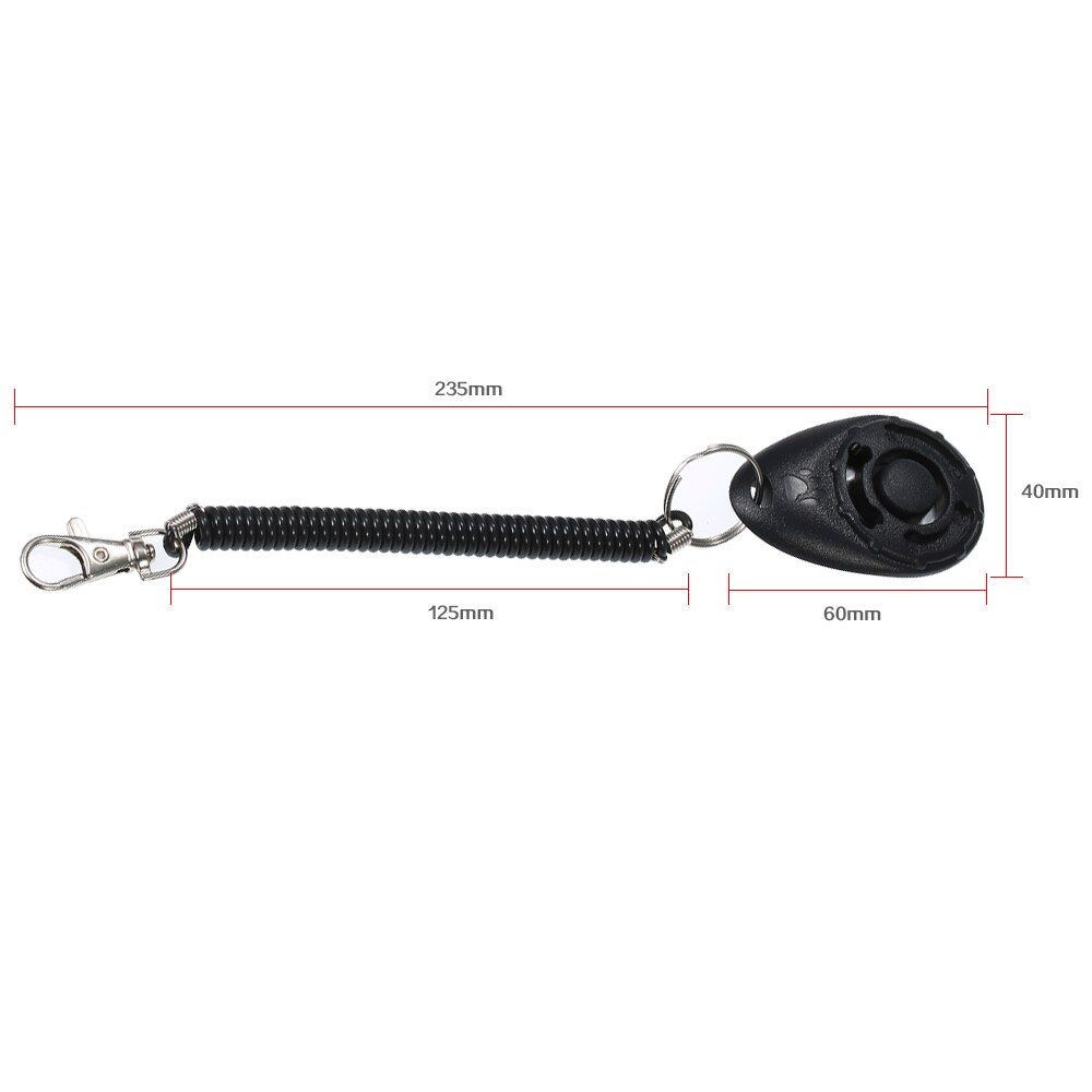 4 teile/satz Hund Ausbildung Clicker mit Elastische Spirale Handgelenk Band für Hund Spielen Spielzeug Einstellbar Handgelenk Gurt Klang Schlüssel Kette