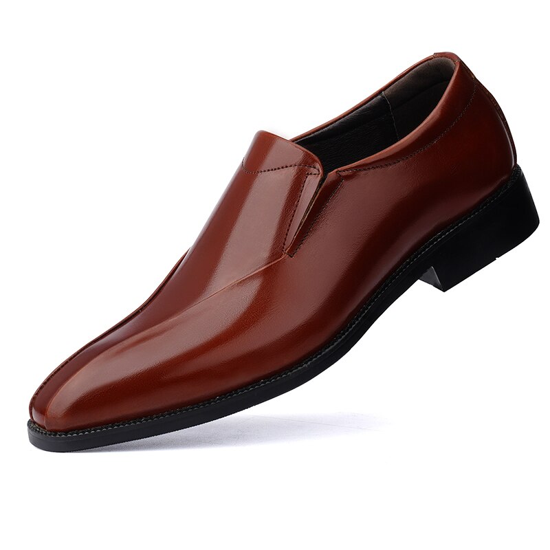Zapatos skinn sport de casuales herre sapatos para sapato våren herre flat herre fritidssko masculino: Brun / 44