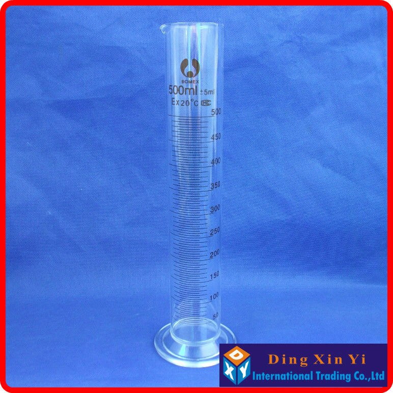 500ml glass graduated cylinder, measuring cylinder measuring graduates glass graduate