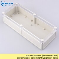 Caja de plástico ABS para instrumentos electrónicos caja de plástico impermeable para caja de conexiones caja de proyecto caja de control DIY 244*100 * 59mm IP68: BWP10521-A2