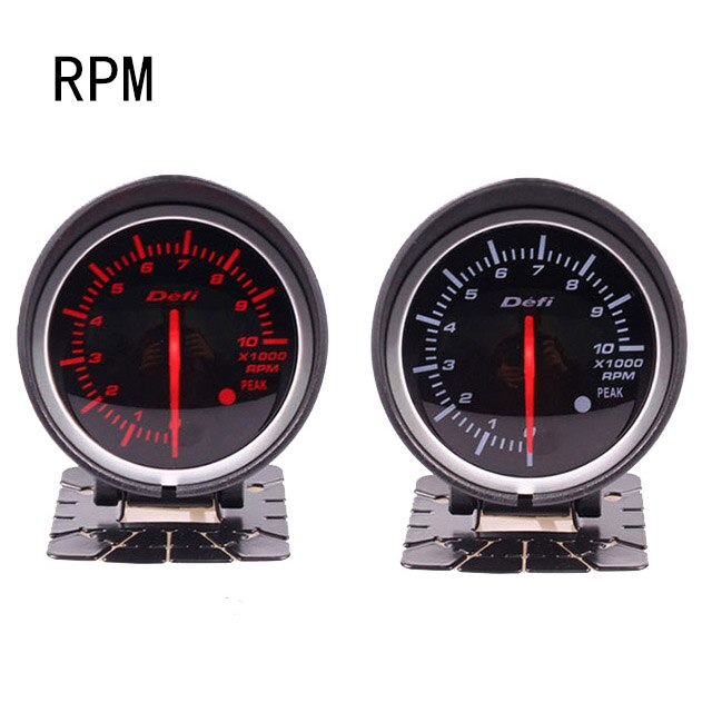Universal df bf auto gauge varvräknare mätare med rött vitt ljus volt vatten temp oljepress vakuumförstärkning ext temp a/f ratio mätare: Varv / min