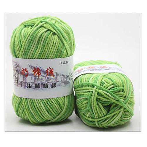 50g/ball Dik #5 Sectie-verven Midden-dikke Melk Katoenen Zachte Baby Garen hand Breien Haak Baby Wollen FZ04: 10